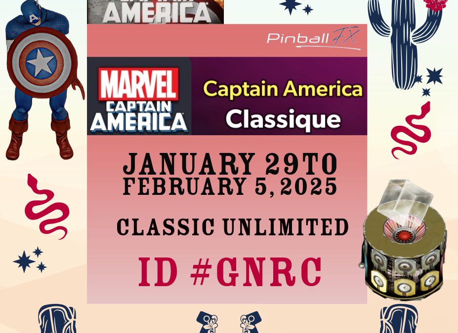 January 29, 2025 Captain America Pinball