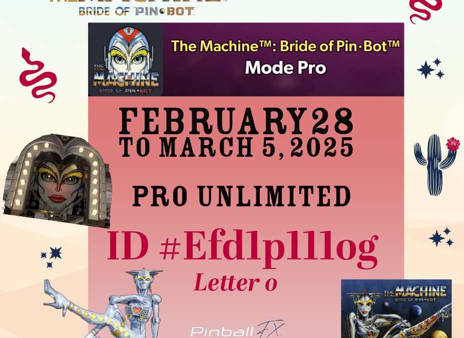 February 28, 2025 The Machine : Bride of Pin-Bot