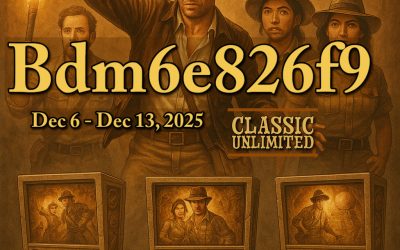 Dec 6 – 13, 2025 Indiana Jones Pinball