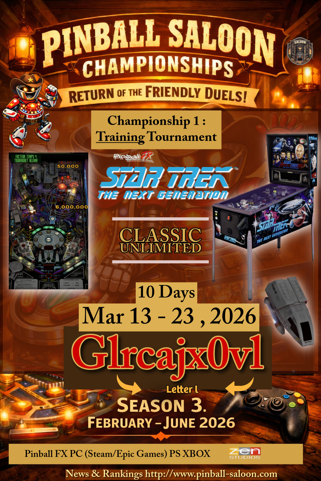 Saison 3 260313 Training STNG Annonce.