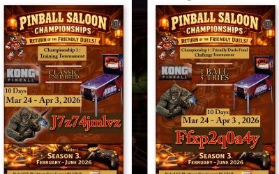 Mar 24 – Apr 3, 2026 Kong Pinball