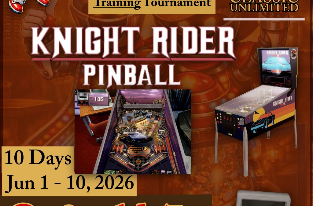 Jun 1 – 10, 2026 Knight Rider Pinball